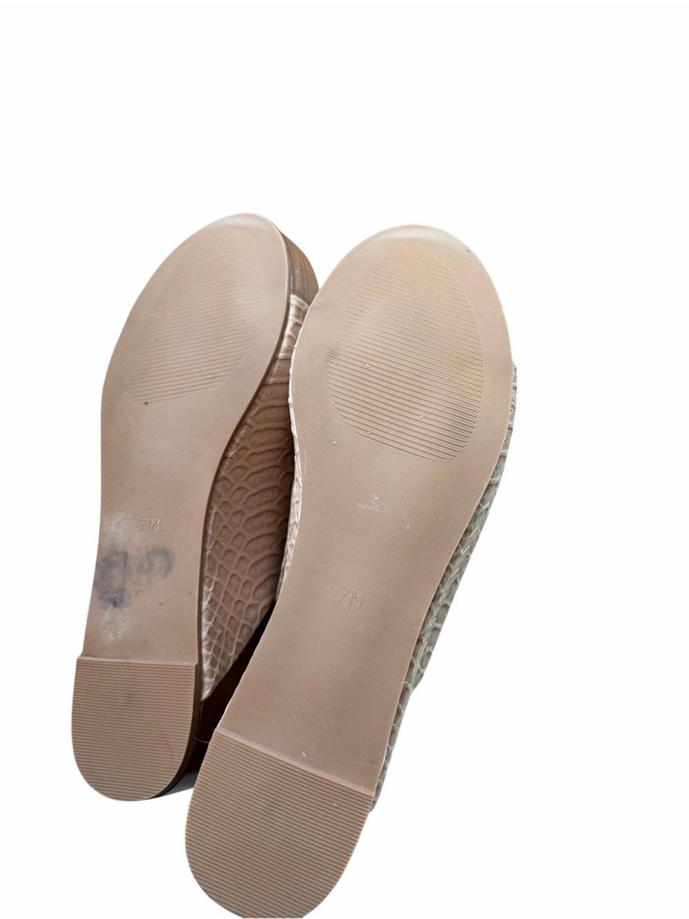 Coconuts by Matisse Freya Neutral Beige Faux-Snakeskin Wedge Mules 2.5” Heel 7M - Picture 8 of 8